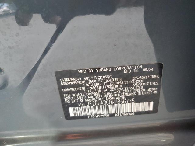 2024 SUBARU CROSSTREK JF2GUADC0RH856735