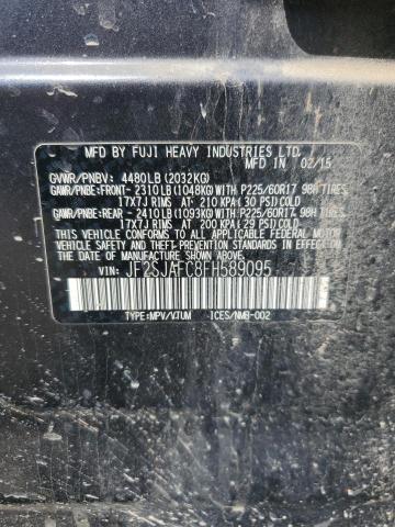 2015 SUBARU FORESTER 2 JF2SJAFC8FH589095