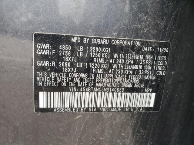 2021 SUBARU OUTBACK LI 4S4BTANC5M3140652