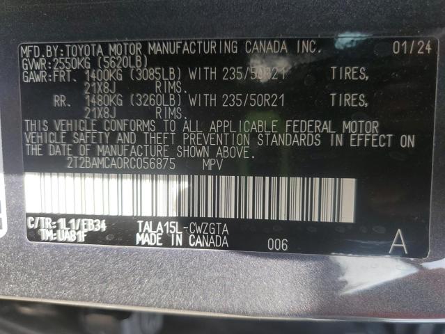 2024 LEXUS RX 350 BAS 2T2BAMCA0RC056875