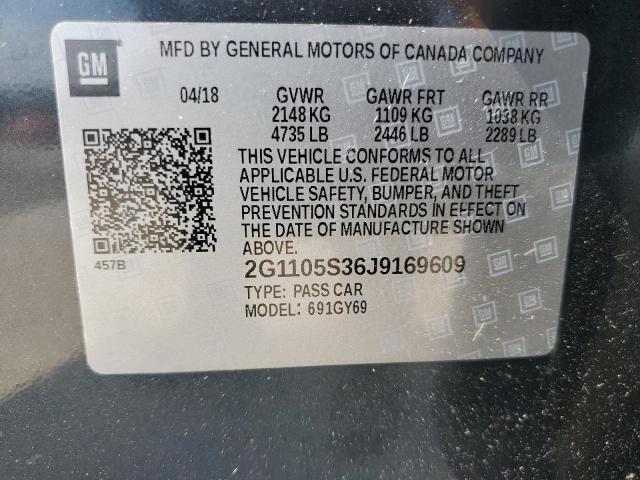 2018 CHEVROLET IMPALA LT - 2G1105S36J9169609