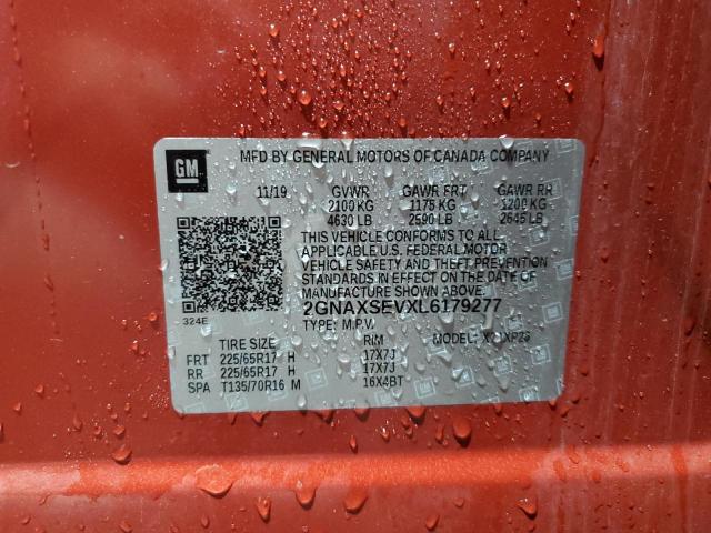 2020 CHEVROLET EQUINOX LS 2GNAXSEVXL6179277