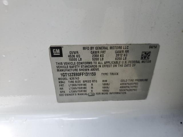 2015 GMC SIERRA K25 1GT12ZE80FF131159