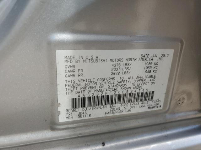2012 MITSUBISHI GALANT FE - 4A32B2FF2CE024749