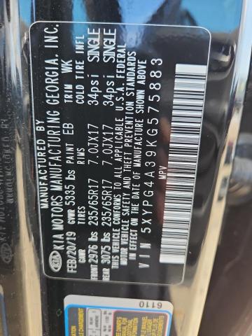 2019 KIA SORENTO L - 5XYPG4A39KG575883