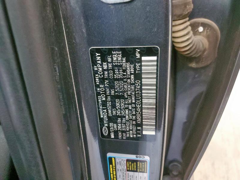 2020 HYUNDAI PALISADE L KM8R54HE0LU137450