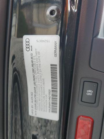 2017 AUDI A4 PREMIUM WAUENAF41HN015920