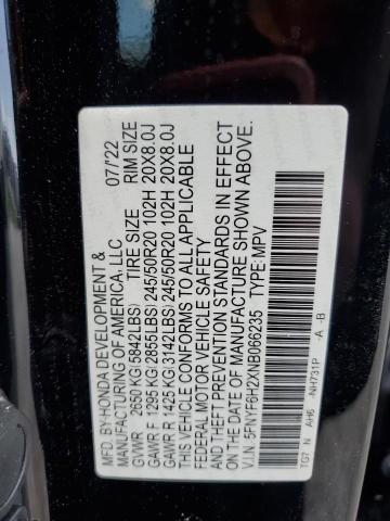2022 HONDA PILOT SE - 5FNYF6H2XNB066235