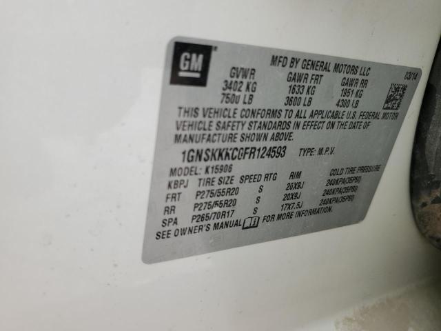 2015 CHEVROLET SUBURBAN K - 1GNSKKKC0FR124593