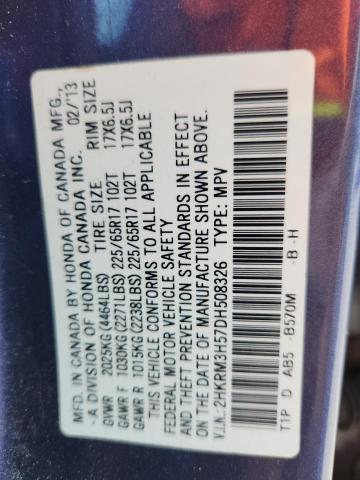 2013 HONDA CR-V EX - 2HKRM3H57DH508326