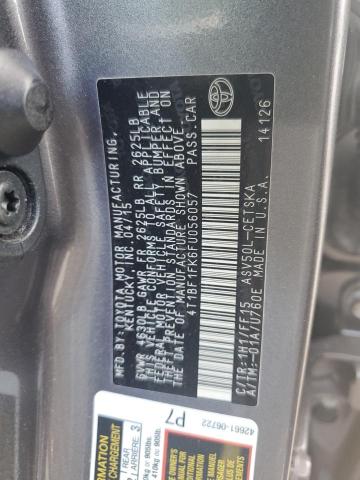 2015 TOYOTA CAMRY LE 4T1BF1FK6FU056057