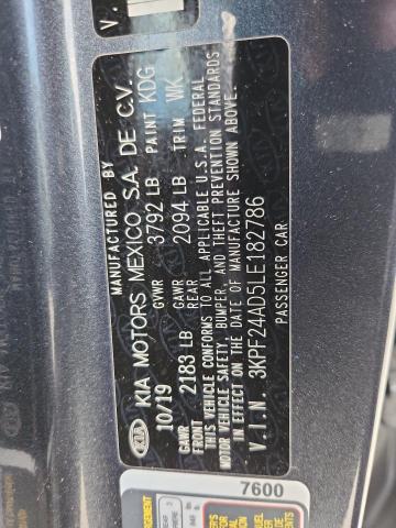 2020 KIA FORTE FE 3KPF24AD5LE182786