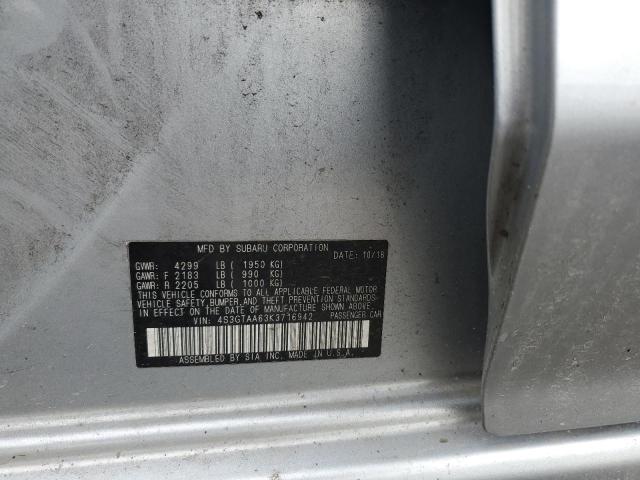 2019 SUBARU IMPREZA 4S3GTAA63K3716942