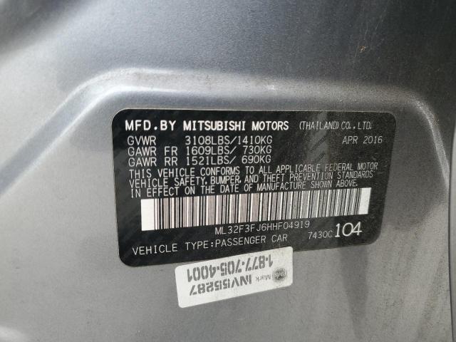 2017 MITSUBISHI MIRAGE G4 ML32F3FJ6HHF04919