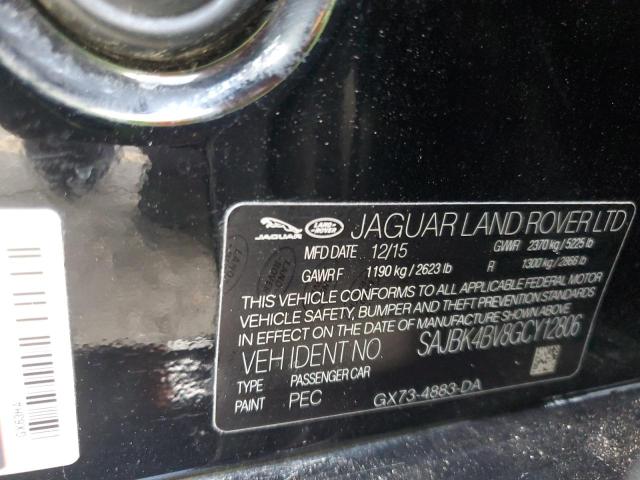 2016 JAGUAR XF PRESTIG SAJBK4BV8GCY12806