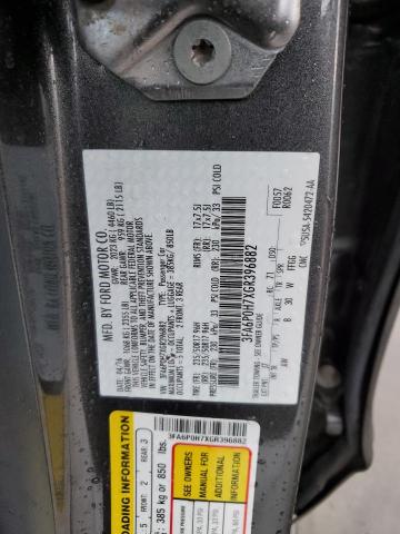 2016 FORD FUSION SE 3FA6P0H7XGR396882