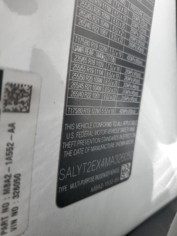 2021 LAND ROVER RANGE ROVE SALYT2EX4MA326050