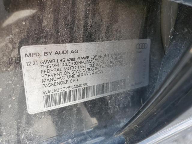2022 AUDI A3 PREMIUM WAUAUDGY5NA040780