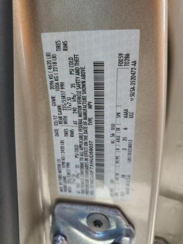 2017 FORD ESCAPE S 1FMCU0F7XHUD59037