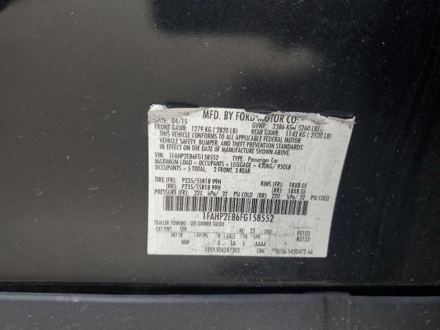 2015 FORD TAURUS SEL 1FAHP2E86FG158552