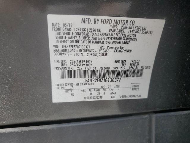 2018 FORD TAURUS LIM 1FAHP2F87JG130377