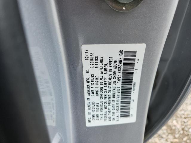 2015 HONDA ACCORD LX 1HGCR2F35FA119070