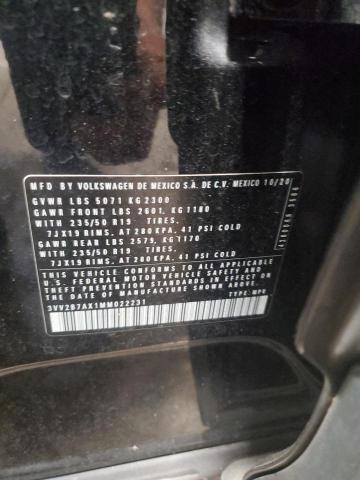 2021 VOLKSWAGEN TIGUAN SE - 3VV2B7AX1MM022231