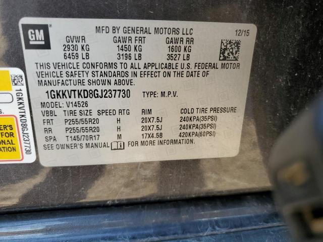 2016 GMC ACADIA DEN 1GKKVTKD8GJ237730