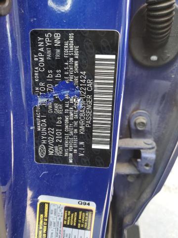 2023 HYUNDAI VENUE SEL KMHRC8A39PU221424