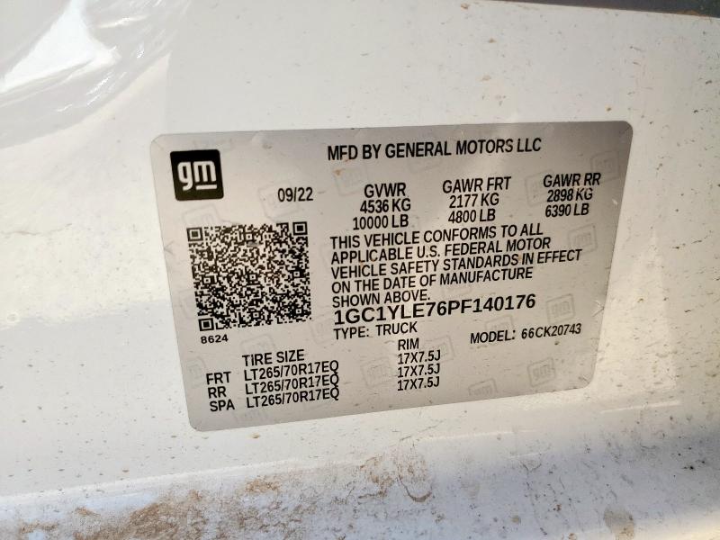 2023 CHEVROLET SILVERADO K2500 HEAVY DUTY 1GC1YLE76PF140176