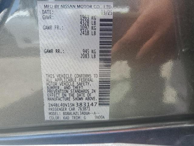 2025 NISSAN ALTIMA SV 1N4BL4DV1SN383147