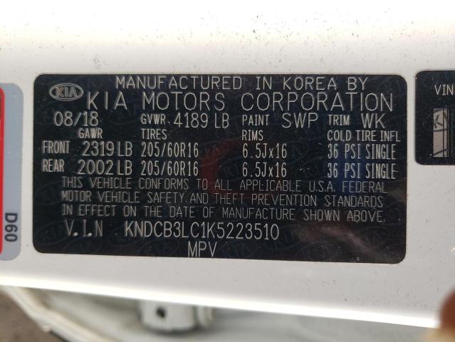 2019 KIA NIRO FE KNDCB3LC1K5223510
