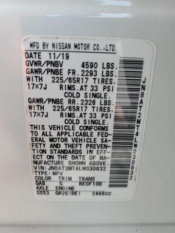 2020 NISSAN ROGUE S JN8AT2MT4LW030832