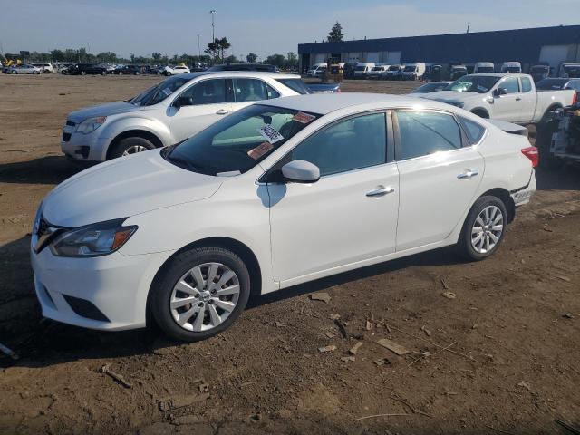 NISSAN SENTRA S 2018 white  gas 3N1AB7AP8JY295202 photo #1