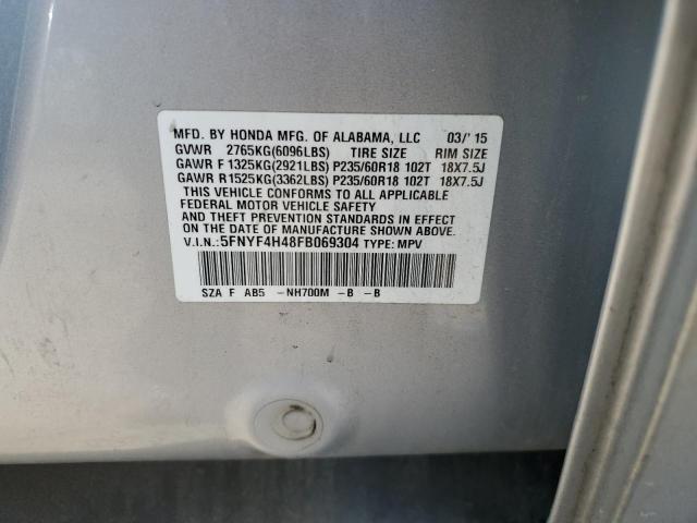 2015 HONDA PILOT EX 5FNYF4H48FB069304