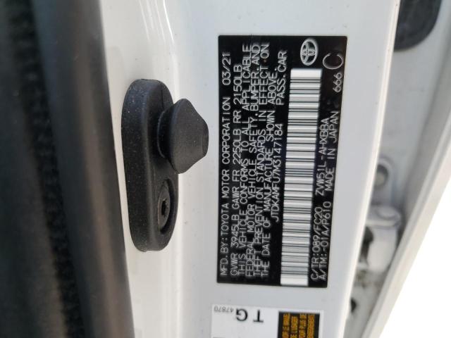 2021 TOYOTA PRIUS SPEC JTDKAMFU7M3147184
