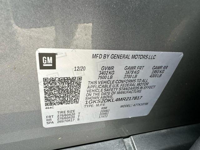 2021 GMC YUKON DENA 1GKS2DKL4MR217817