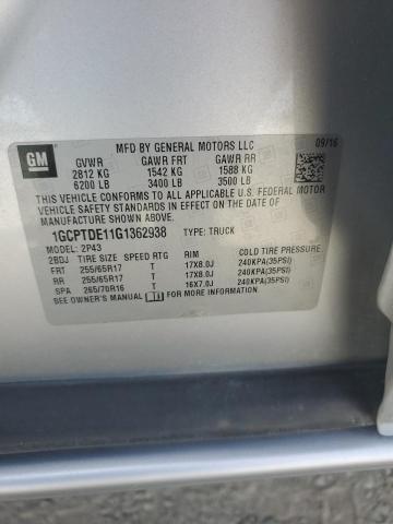 2016 CHEVROLET COLORADO Z - 1GCPTDE11G1362938