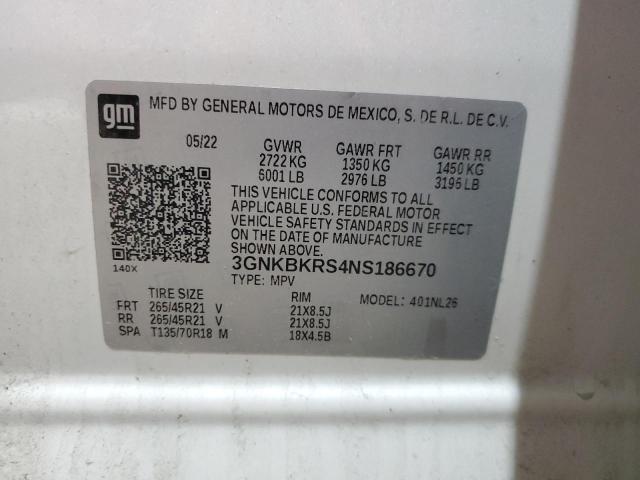 2022 CHEVROLET BLAZER RS 3GNKBKRS4NS186670