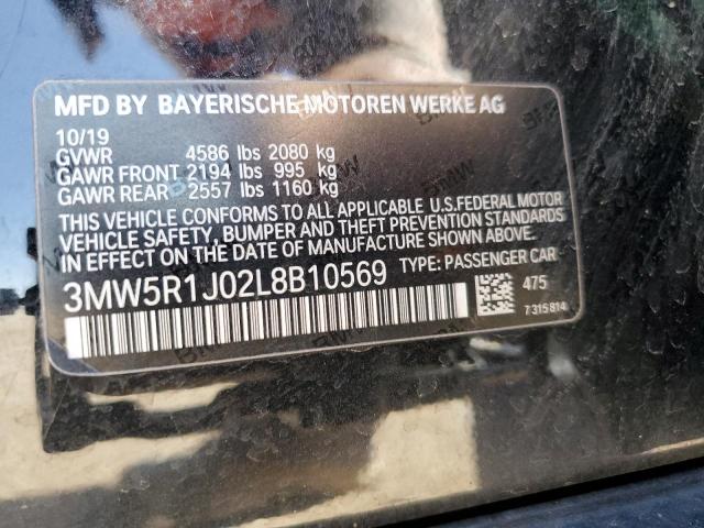 2020 BMW 330I 3MW5R1J02L8B10569