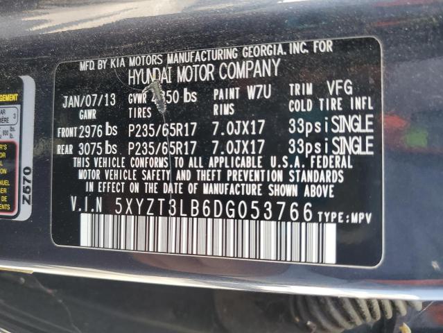 2013 HYUNDAI SANTA FE S - 5XYZT3LB6DG053766