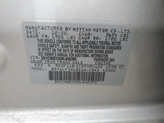 2021 NISSAN VERSA SV - 3N1CN8EVXML840395