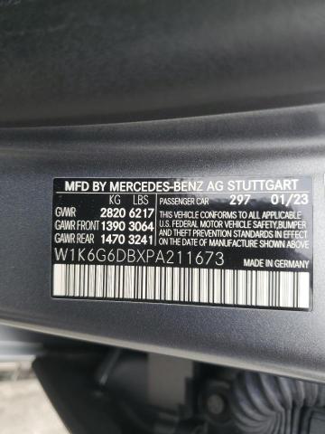 2023 MERCEDES-BENZ S 500 4MAT W1K6G6DBXPA211673