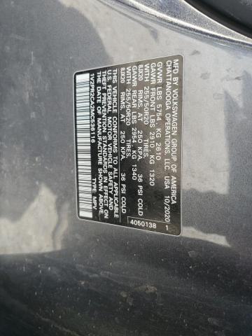 2021 VOLKSWAGEN ATLAS SE 1V2PR2CA2MC536116