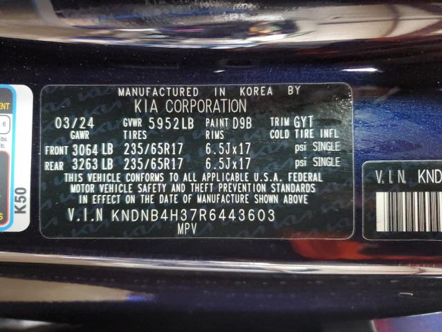 2024 KIA CARNIVAL L KNDNB4H37R6443603