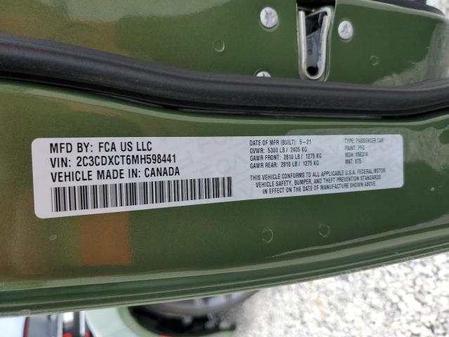 2021 DODGE CHARGER R/T 2C3CDXCT6MH598441