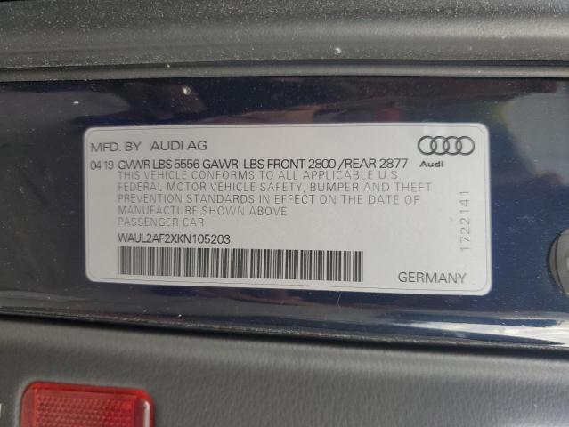 2019 AUDI A6 PREMIUM WAUL2AF2XKN105203