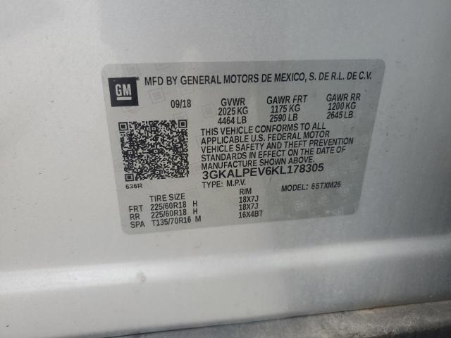 2019 GMC TERRAIN SL 3GKALPEV6KL178305