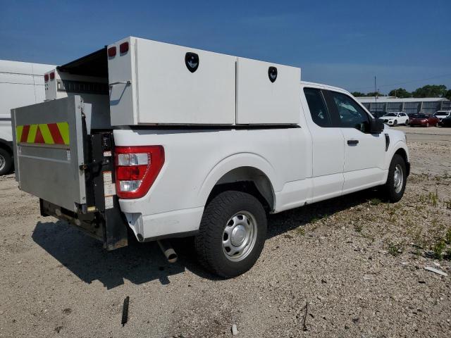 FORD F150 SUPER 2021 white  gas 1FTEX1C88MKE24867 photo #4