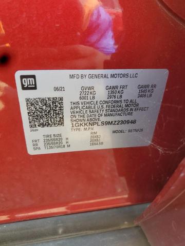 2021 GMC ACADIA DEN 1GKKNPLS9MZ230948